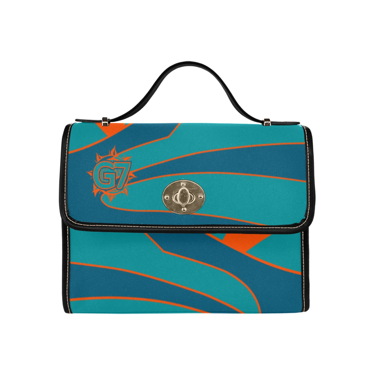 G7D Dolphins Edition Waterproof Canvas Bag-Black