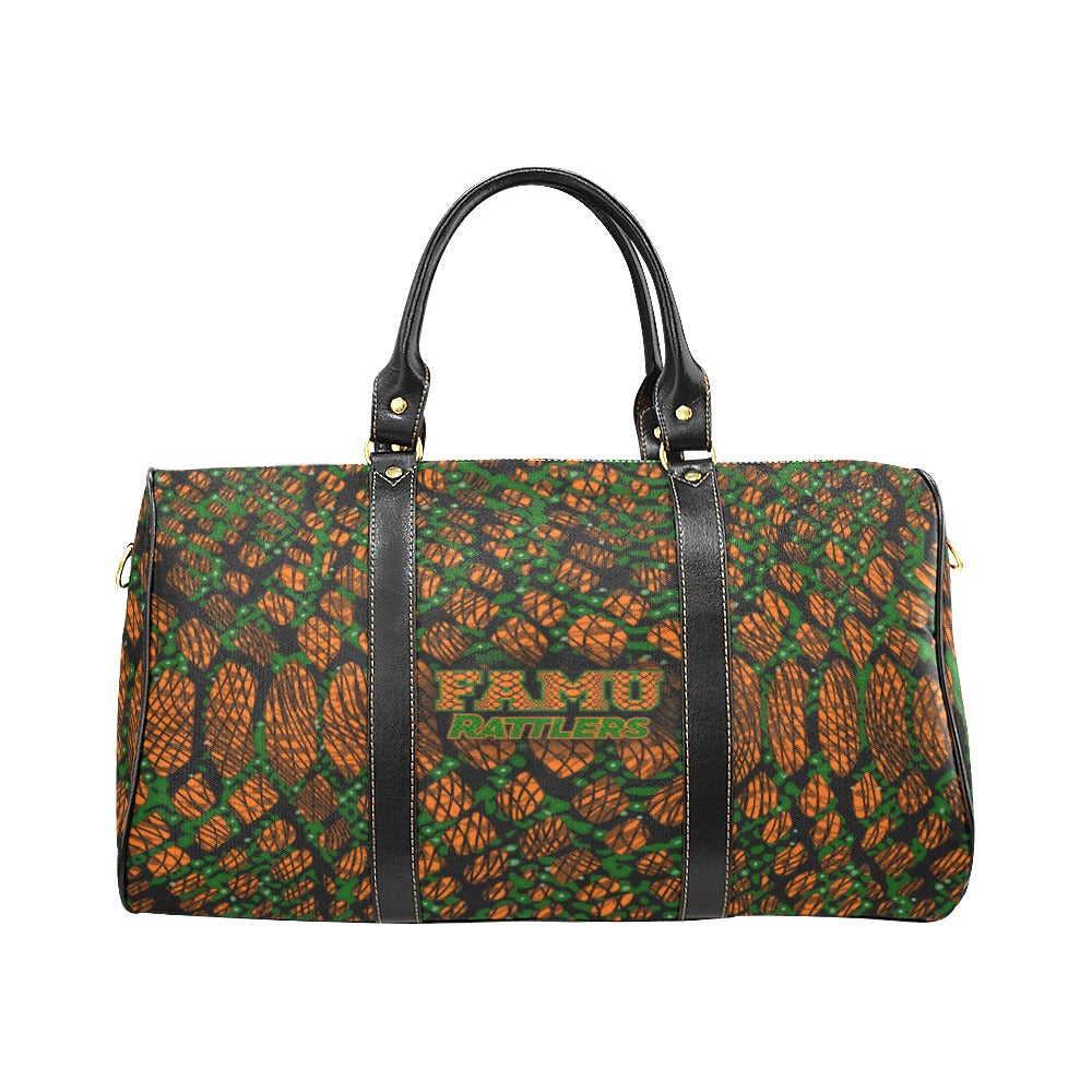 Canvas Waterproof FAMU Travel Bag (20.87 inch x 12.01 inch/19.26 With Handles x 9.84 inch)