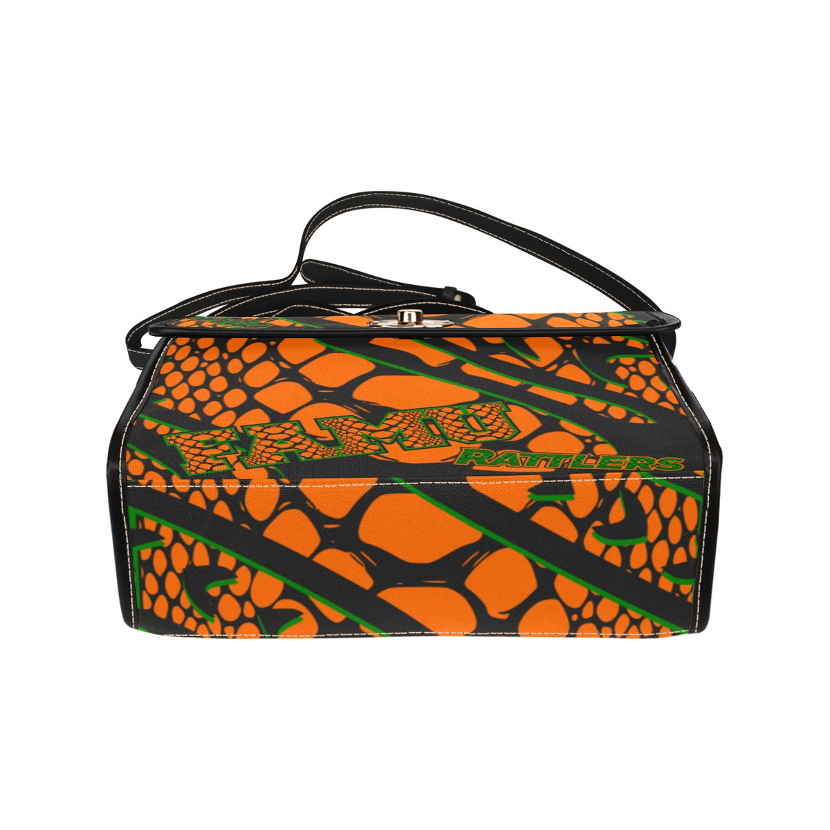 Black Canvas - SnakeskinOandGblack Custom FAMU purse