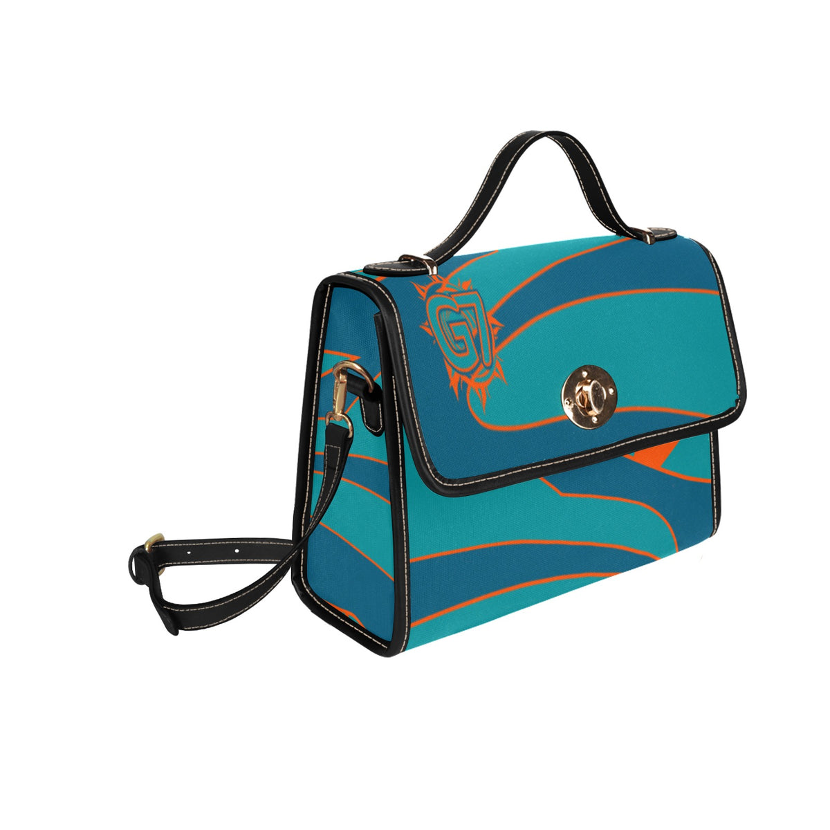G7D Dolphins Edition Waterproof Canvas Bag-Black