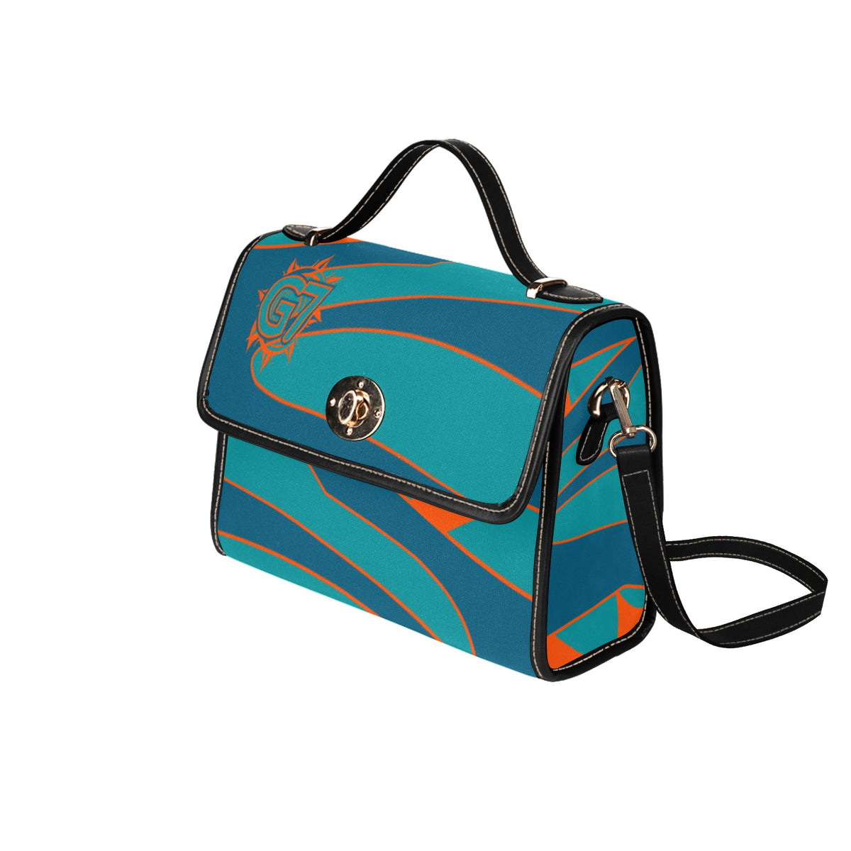G7D Dolphins Edition Waterproof Canvas Bag-Black
