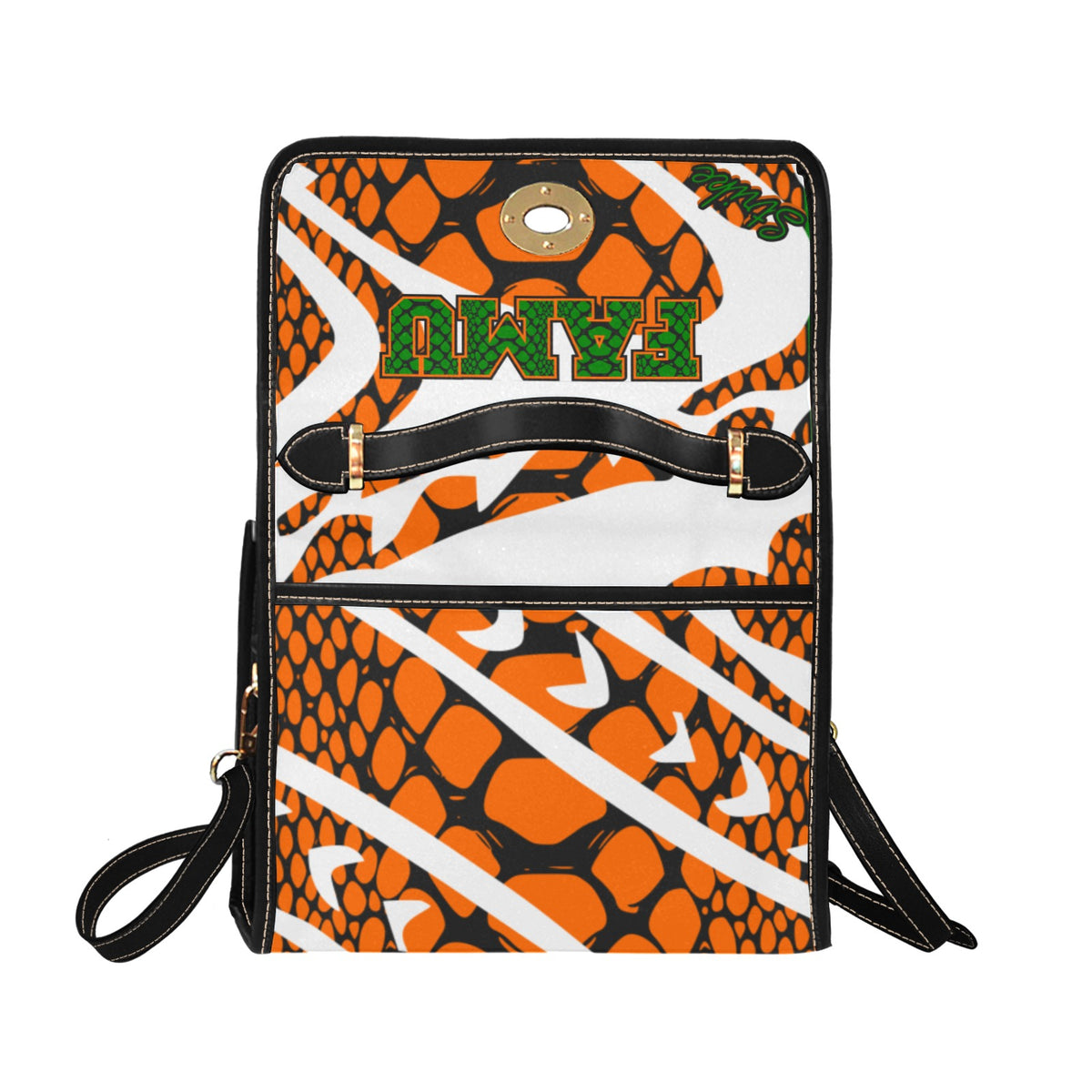 Canvas Print Rattler Skin  Rattler Purse (white)