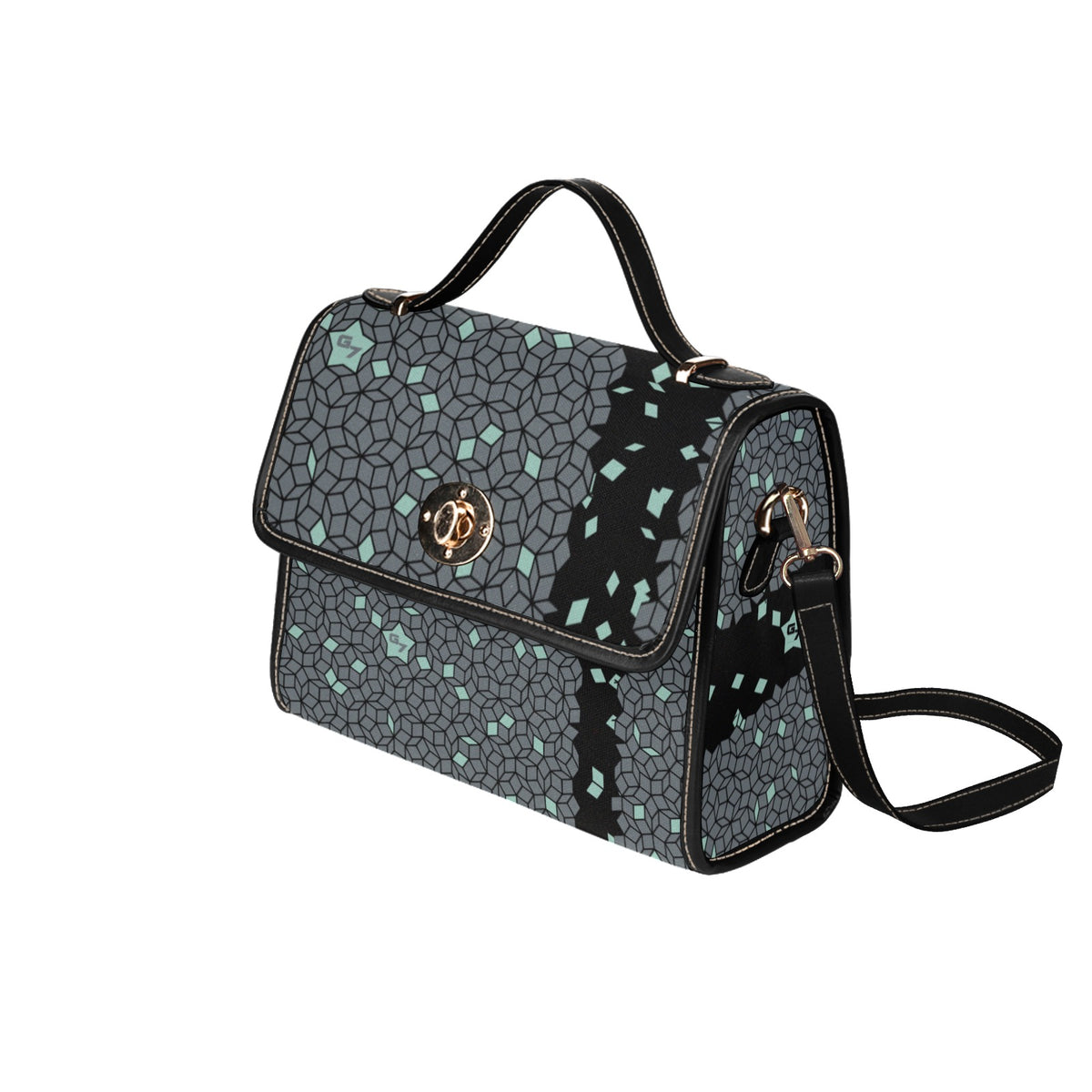 G7D… Waterproof Canvas Bag-Black (0pen)