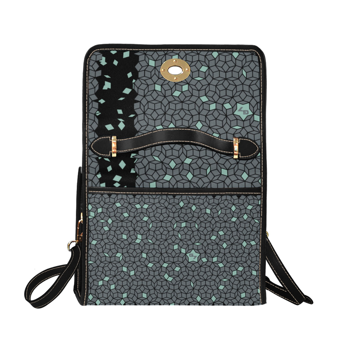 G7D… Waterproof Canvas Bag-Black (0pen)