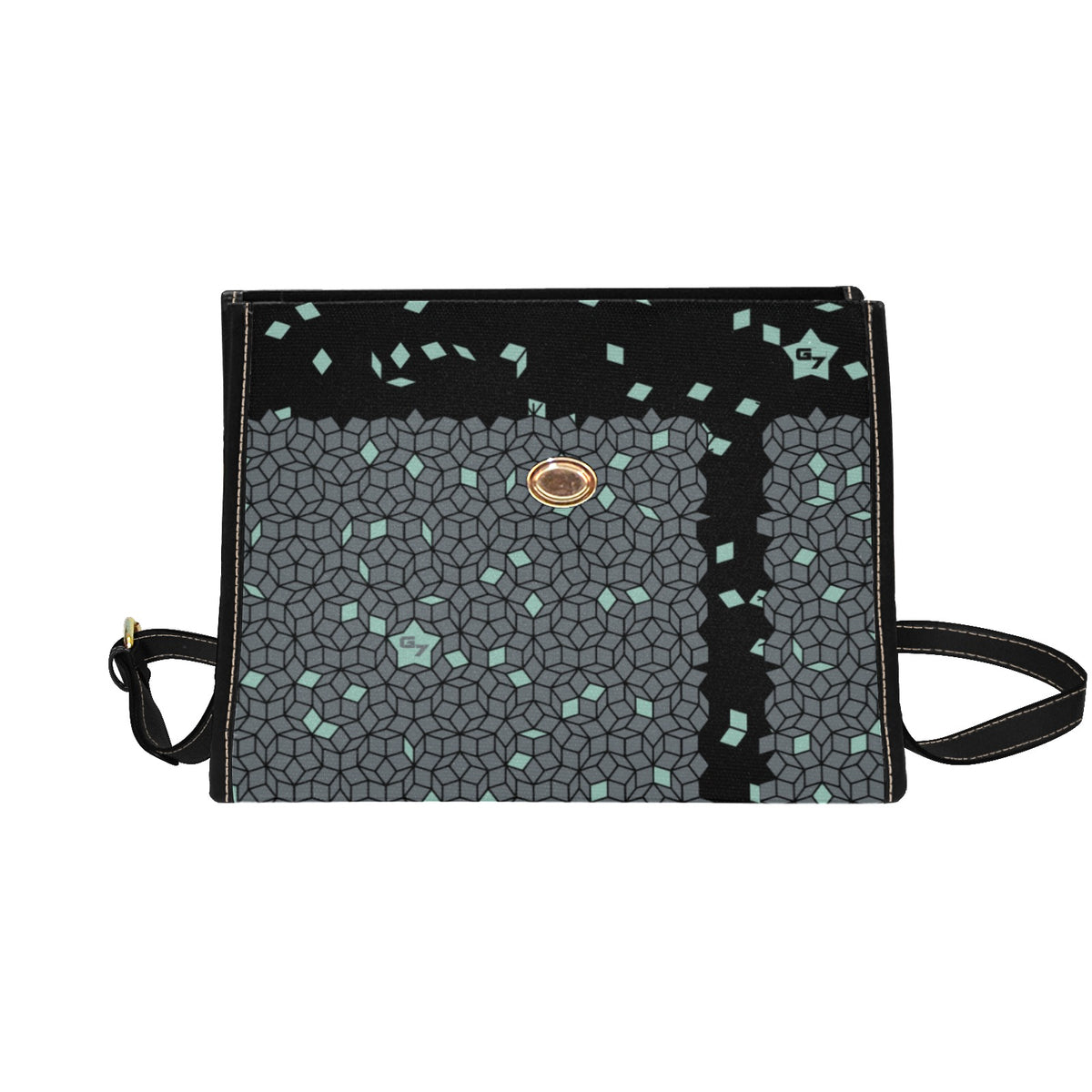G7D… Waterproof Canvas Bag-Black (0pen)