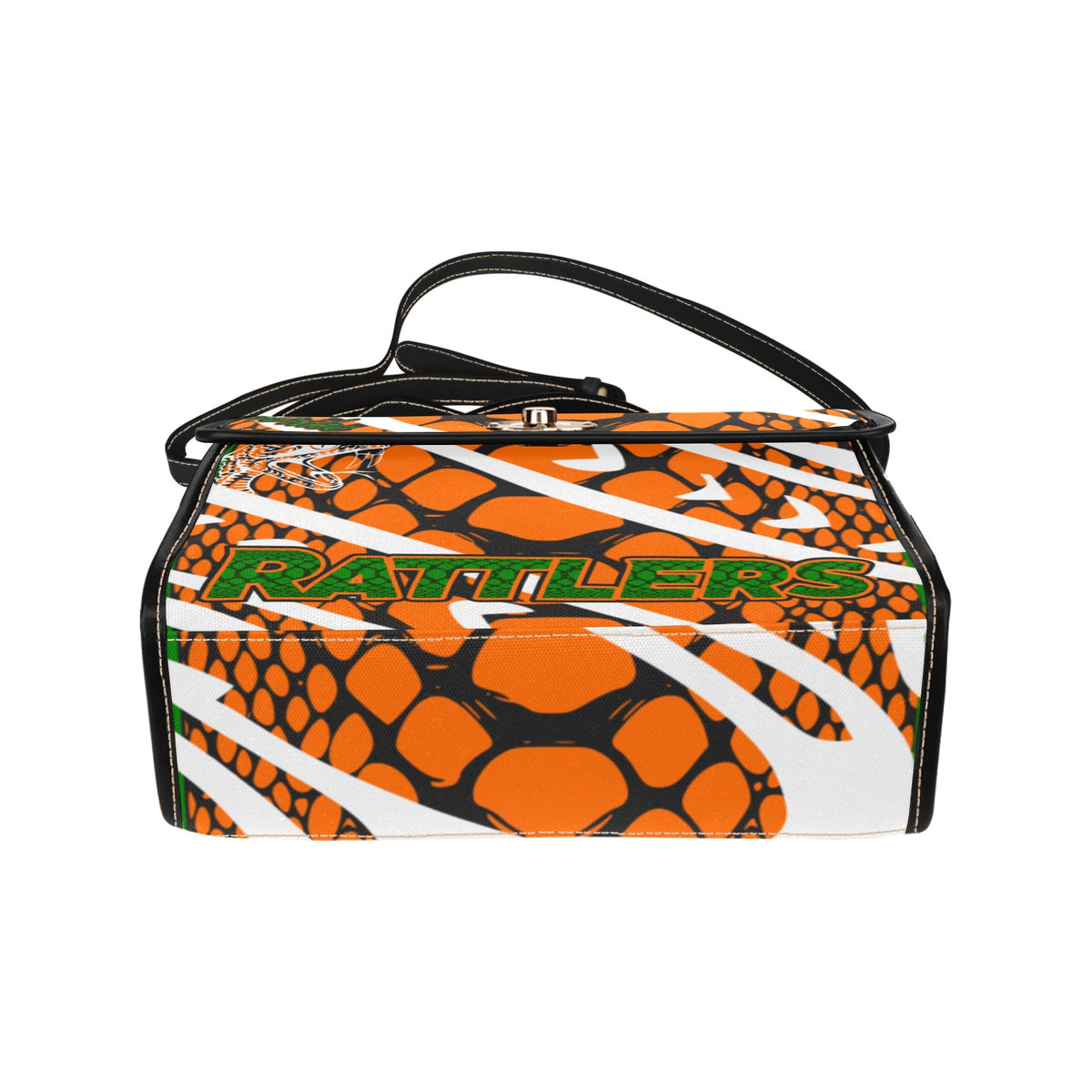Canvas Print Rattler Skin  Rattler Purse (white)