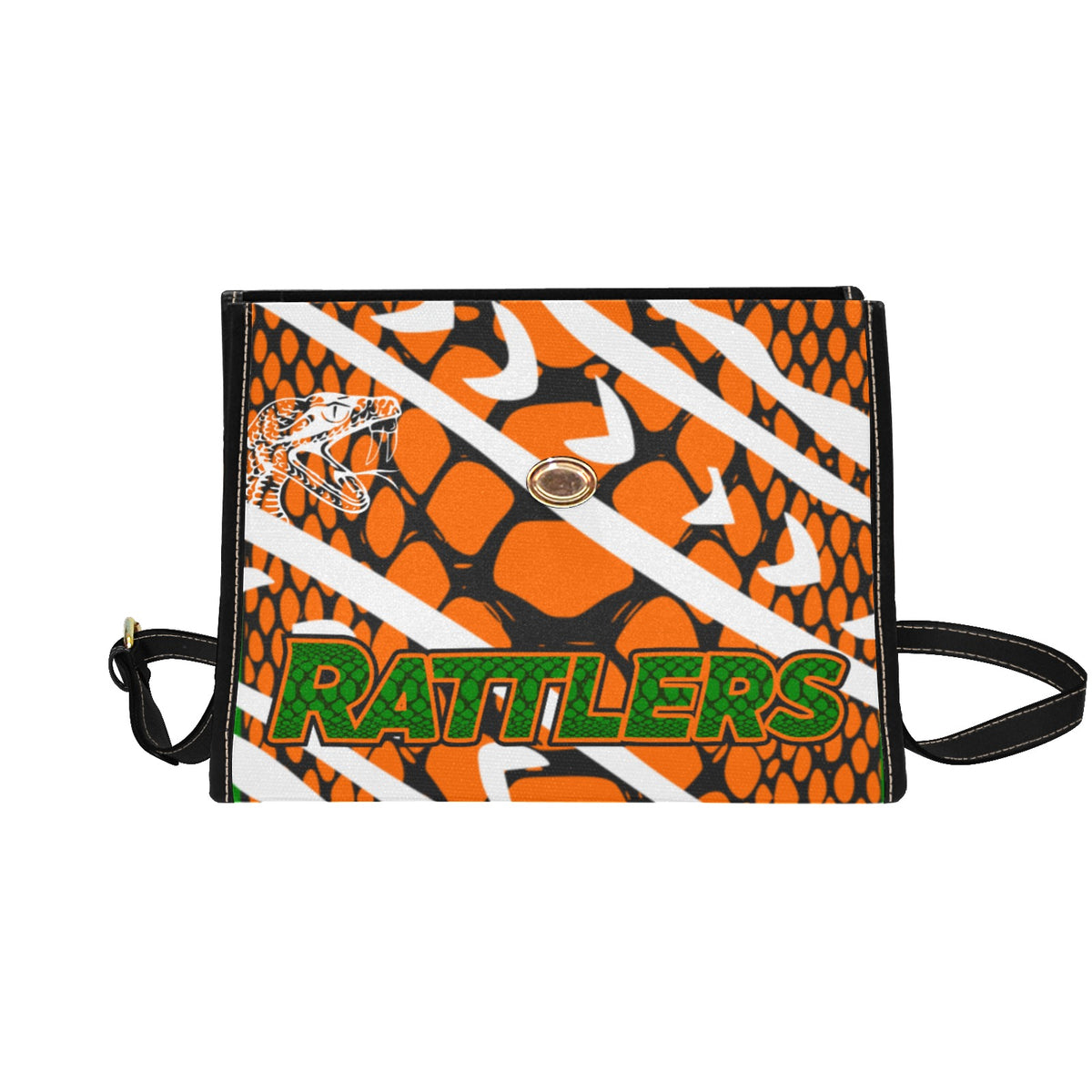 Canvas Print Rattler Skin  Rattler Purse (white)